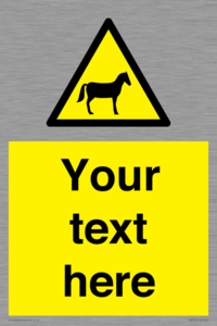 Custom warning horses